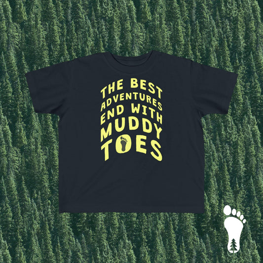 Adventure Toddler's Tee, Muddy Toes Shirt, Outdoor Kids Top, Nature Lover Gift, Camping Infant Clothing